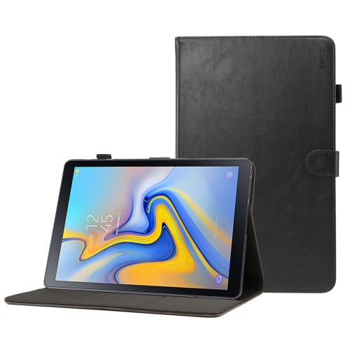 

ENKAY Crazy Horse Texture Horizontal Flip Leather Case for Galaxy Tab A 10.5 T590 / T595, with Card Slots & Holder & Sleep / Wake-up Function(Black)