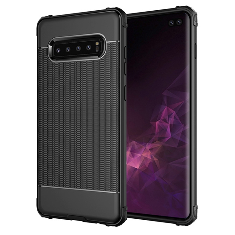 

Club Texture Shockproof TPU Case for Galaxy S10 (Black)