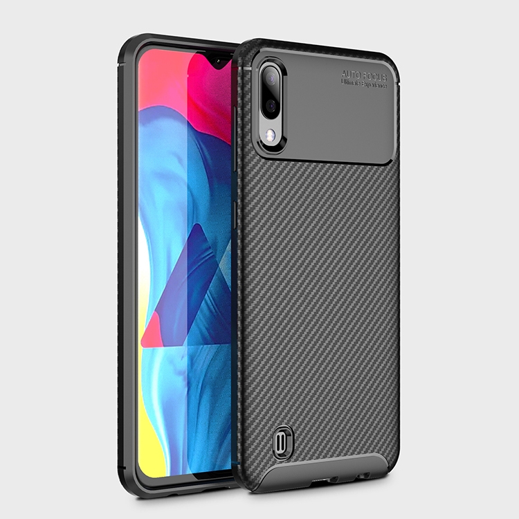 

Beetle Series Carbon Fiber Texture Shockproof TPU Case for Galaxy M10(Black)