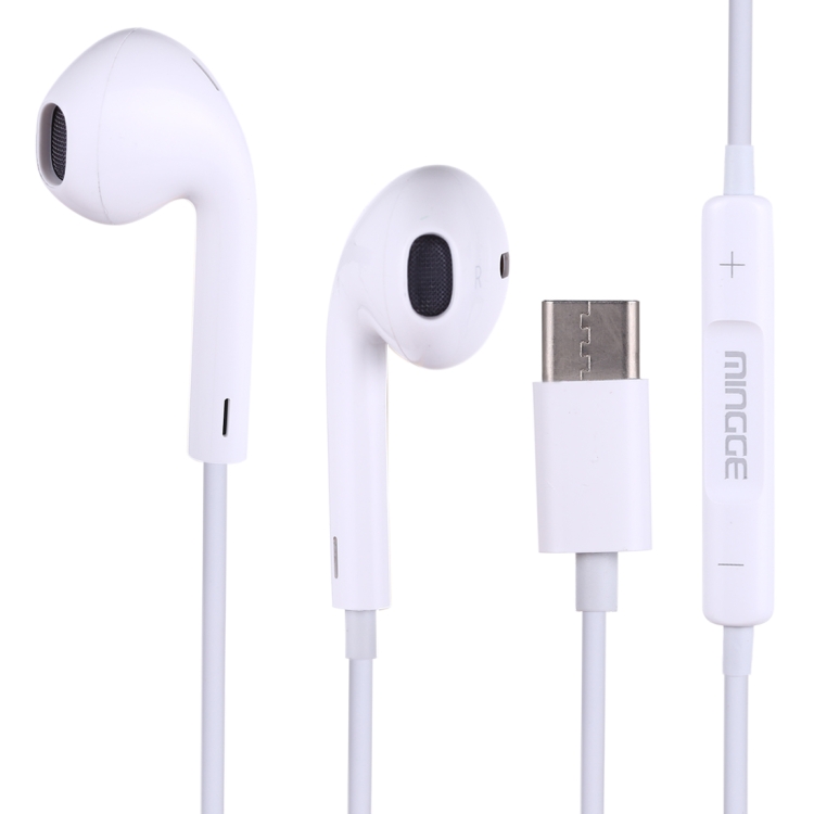 

M25 USB-C / Type-C Interface Stereo Dynamic Bass Earphone with Mic(White)