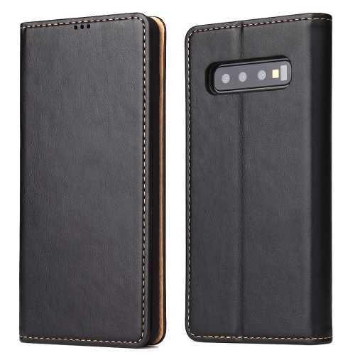 

Horizontal Flip PU Leather Case for Galaxy S10+, with Holder & Card Slot & Wallet(Black)