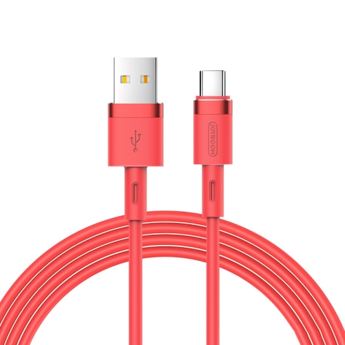 

JOYROOM S-1224N2 1.2m 2.4A USB to USB-C / Type-C Silicone Data Sync Charge Cable (Red)