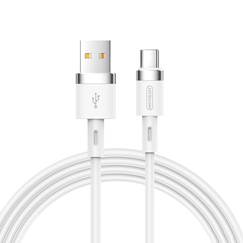 

JOYROOM S-1224N2 1.2m 2.4A USB to USB-C / Type-C Silicone Data Sync Charge Cable (White)