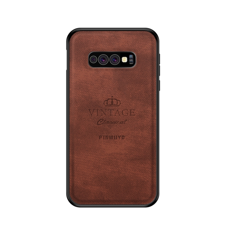

PINWUYO Shockproof Waterproof Full Coverage PC + TPU + Skin Protective Case for Galaxy S10e(Brown)