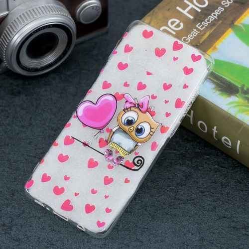 

Love Owl Pattern Transparent TPU Protective Case for Galaxy S10