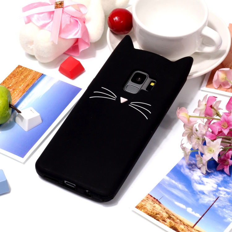 

Cat Whiskers Pattern Silicone Protective Case for Samsung Galaxy S9 (Black)
