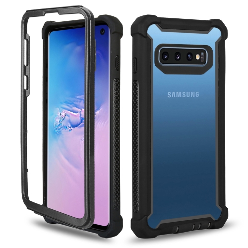 

Four-corner Shockproof All-inclusive Transparent Space Case for Galaxy S10+ (Black)