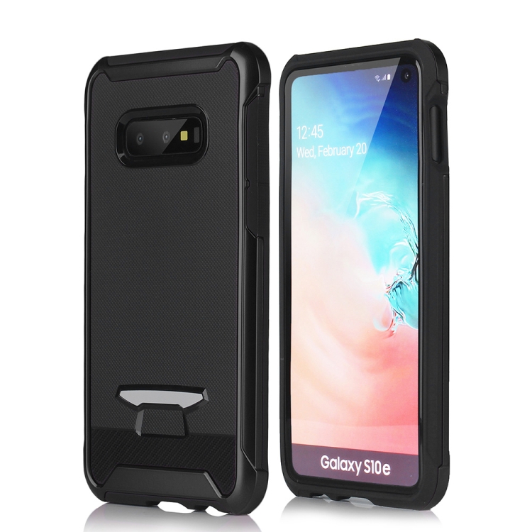 

TPU + PC Granule Texture Protective Back Cover Case for Galaxy S10e (Black)