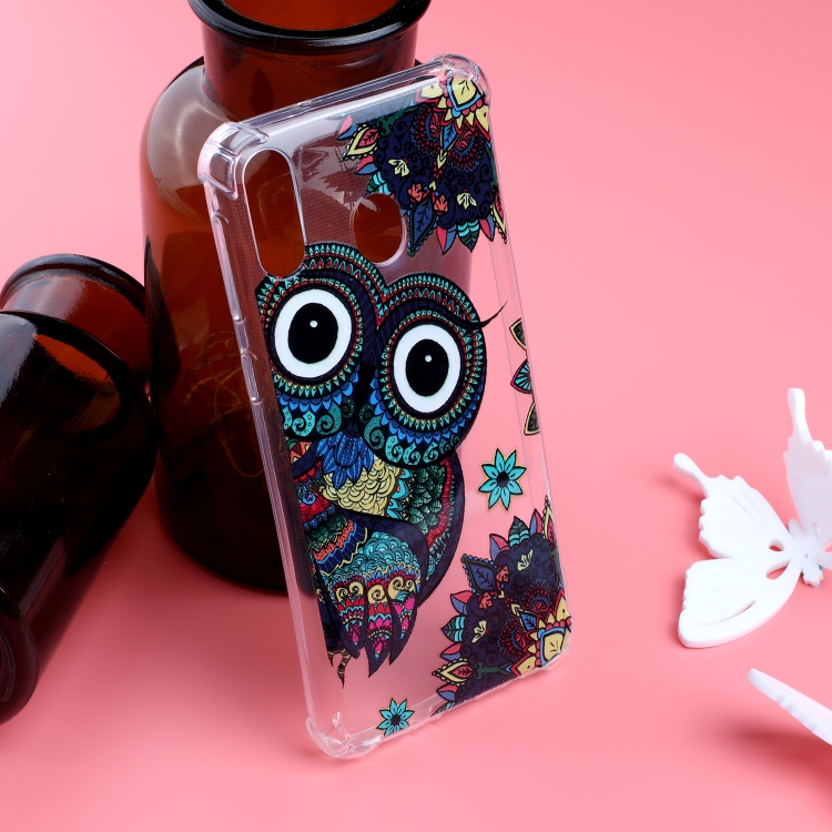 

Pattern Oil Embossed TPU Case for Galaxy M20 (Owl Pattern)