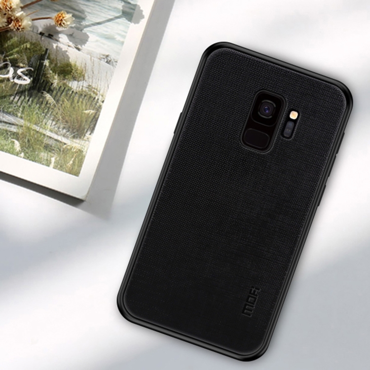 

MOFI Shockproof TPU + PC + Cloth Case for Galaxy S9 (Black)