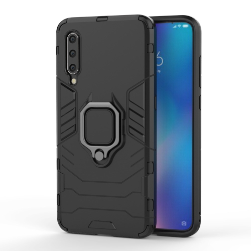 

Panther PC + TPU Shockproof Protective Case for Galaxy A30 & A20, with Magnetic Ring Holder(Black)