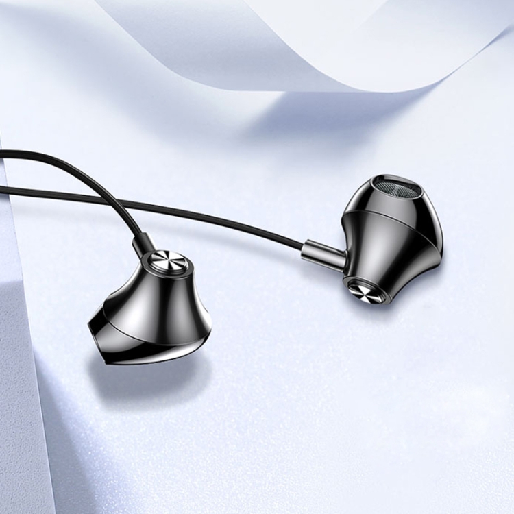 

TOTUDESIGN Bojue Series Metal In-ear Wired Control Headphone(Black)