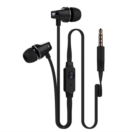 

Langston JM23 Simple Style In-Ear Flat Wired Earphone(Black)