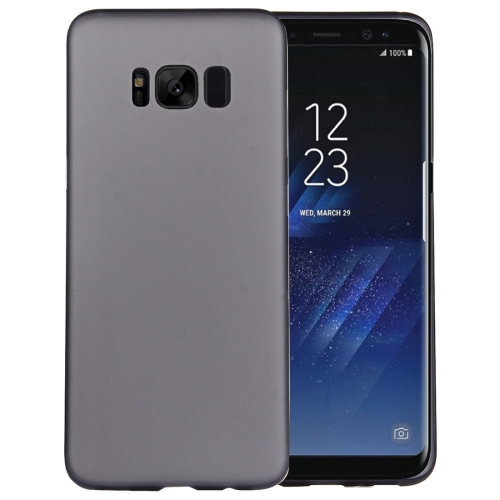 

For Galaxy S8 Ultra-thin Frosted PP Protective Back Cover Case(Black)