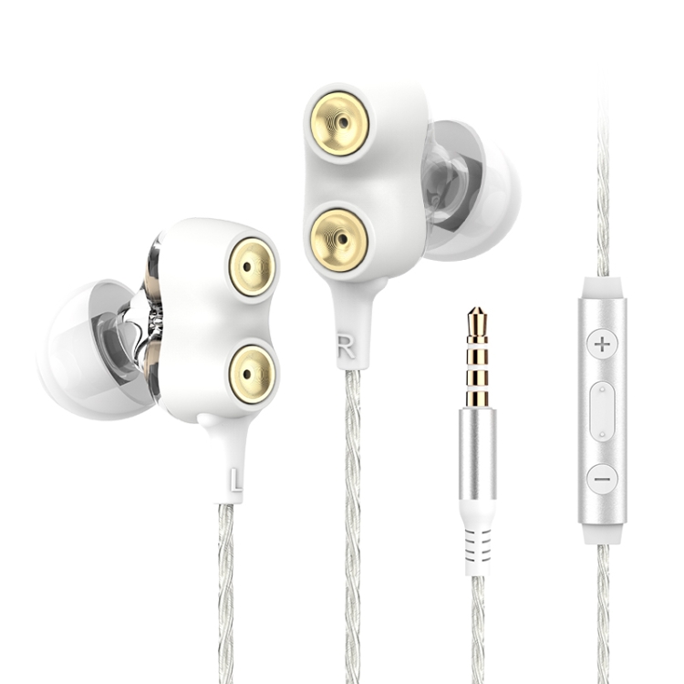 

Langsdom Double Moving Coil Headset(White)