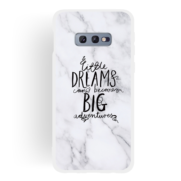 

Dream Text Matte Semi-transparent TPU Marble Phone Case for Galaxy S10e