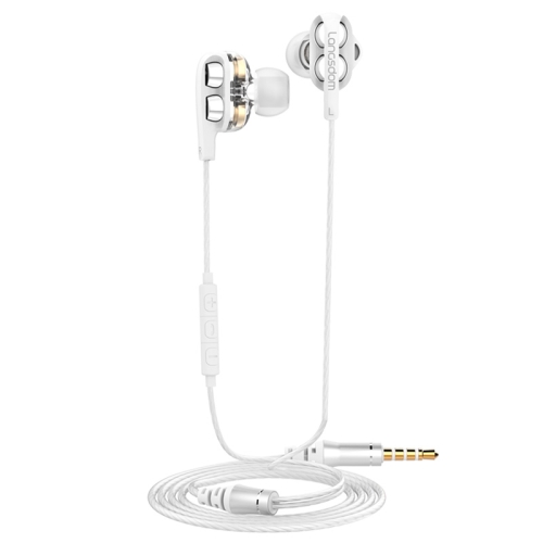 

Langsdom Double Moving Coil with Wheat Headset (White)