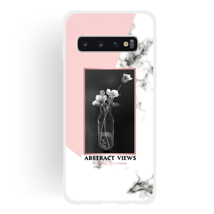 

Vase Pattern Matte Semi-transparent TPU Marble Phone Case for Galaxy S10 Plus