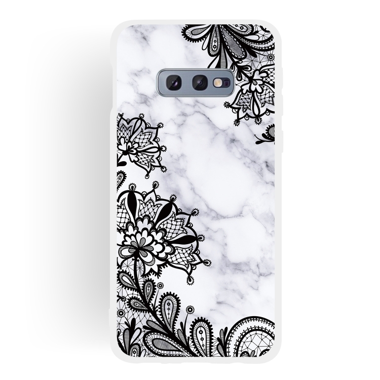 

Lace Flower Matte Semi-transparent TPU Marble Mobile Phone Case for Galaxy S10e
