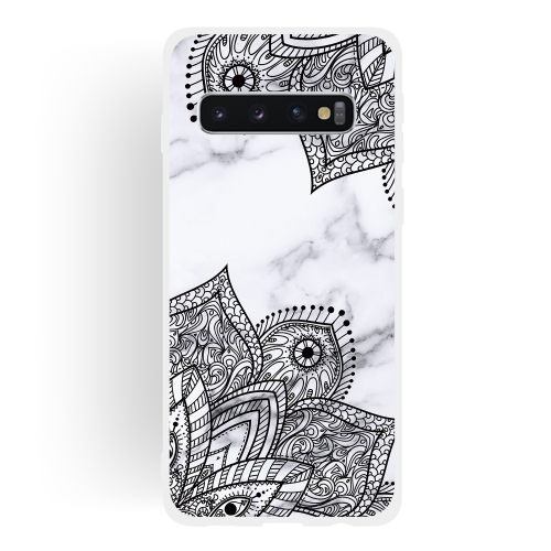 

Diagonal Lace Matte Semi-transparent TPU Marble Phone Case for Galaxy S10+