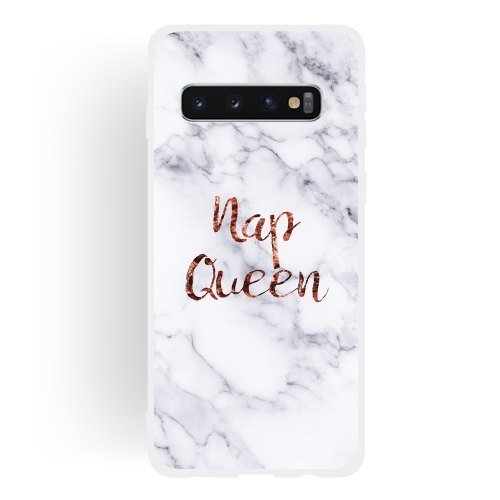 

Queen Frosted Matte Semi-transparent TPU Marble Phone Case for Galaxy S10+