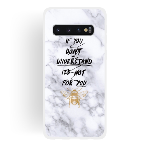 

Bee Scrub Semi-transparent TPU Marble Phone Case for Galaxy S10