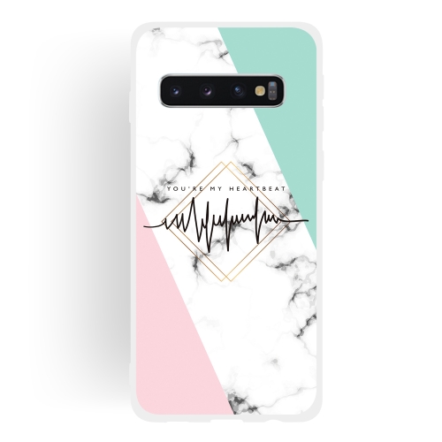 

ECG Scrub Semi-transparent TPU Marble Phone Case for Galaxy S10