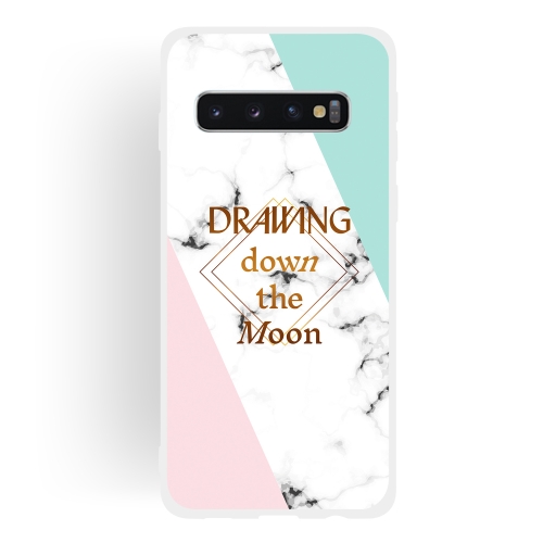 

Dreamcatcher Text Semi-transparent TPU Marble Phone Case for Galaxy S10+