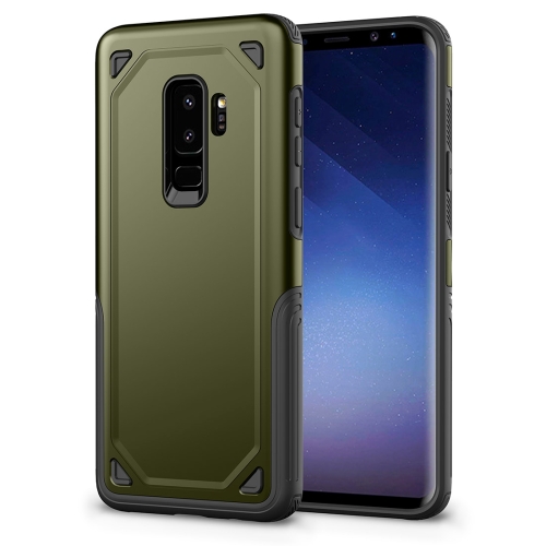 

For Galaxy S9+ Shockproof Rugged Armor Protective Case(Army Green)