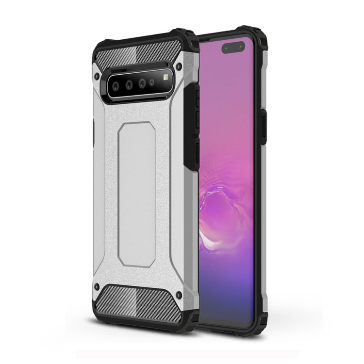 

Magic Armor TPU + PC Combination Case for Galaxy S10 5G (Silver)