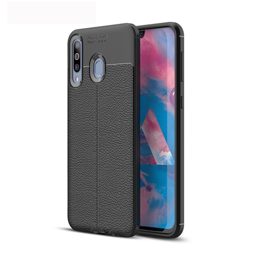 

Litchi Texture TPU Shockproof Case for Galaxy M30 (Black)