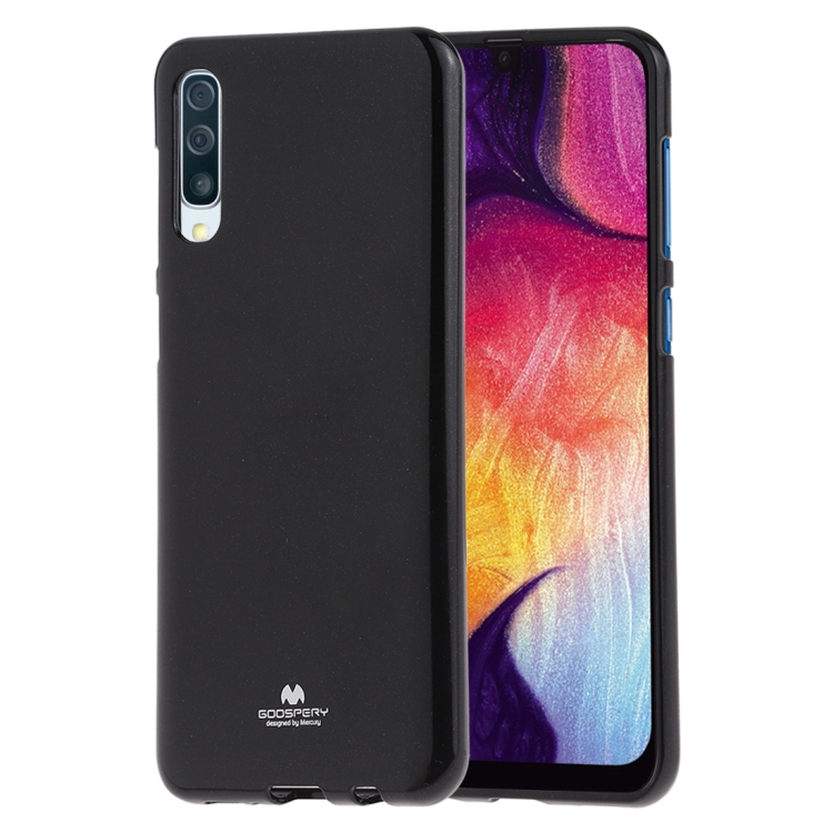 

GOOSPERY PEARL JELLY TPU Anti-fall and Scratch Case for Galaxy A50 (Black)