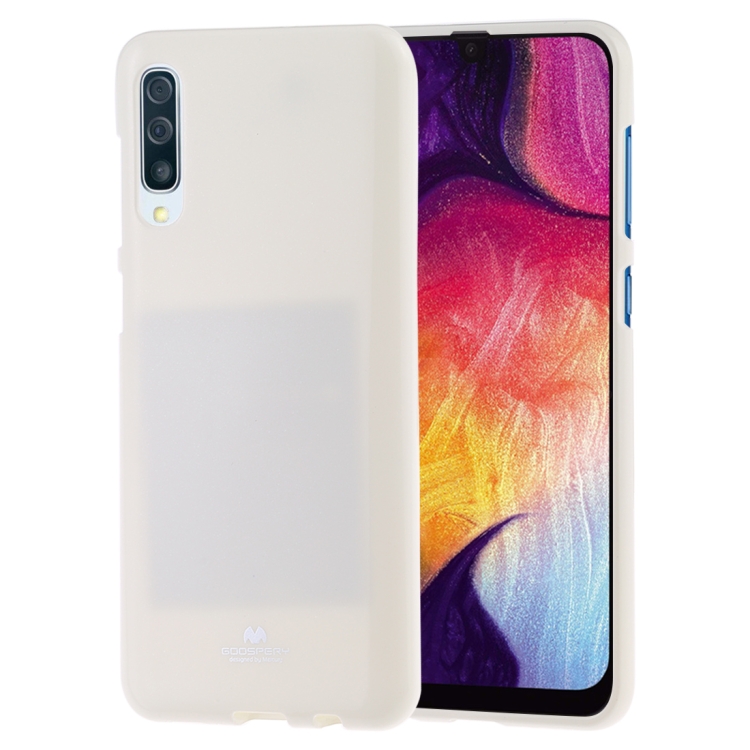 

GOOSPERY PEARL JELLY TPU Anti-fall and Scratch Case for Galaxy A50 (White)