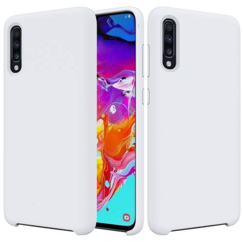 

Solid Color Liquid Silicone Dropproof Protective Case for Galaxy A70 (White)