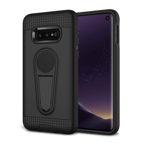 

Shockproof Armor TPU + PC Protective Case for Galaxy S10 E, with Holder (Black)