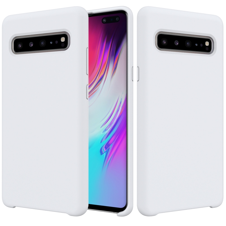 

Solid Color Liquid Silicone Dropproof Protective Case for Galaxy S10 5G (White)