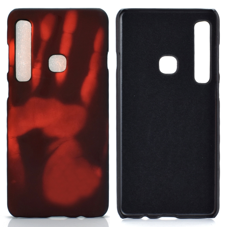 

Paste Skin + PC Thermal Sensor Discoloration Case for Galaxy A9 (2018)(Red)