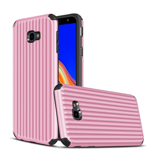 

Travel Box Shape TPU + PC Protective Case for Galaxy J4 Plus (Pink)