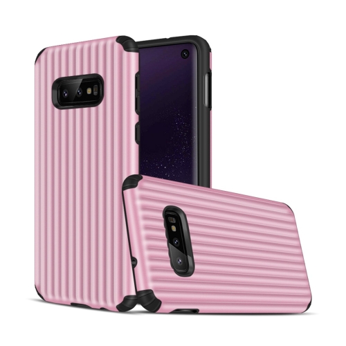 

Travel Box Shape TPU + PC Protective Case for Galaxy S10 E (Pink)