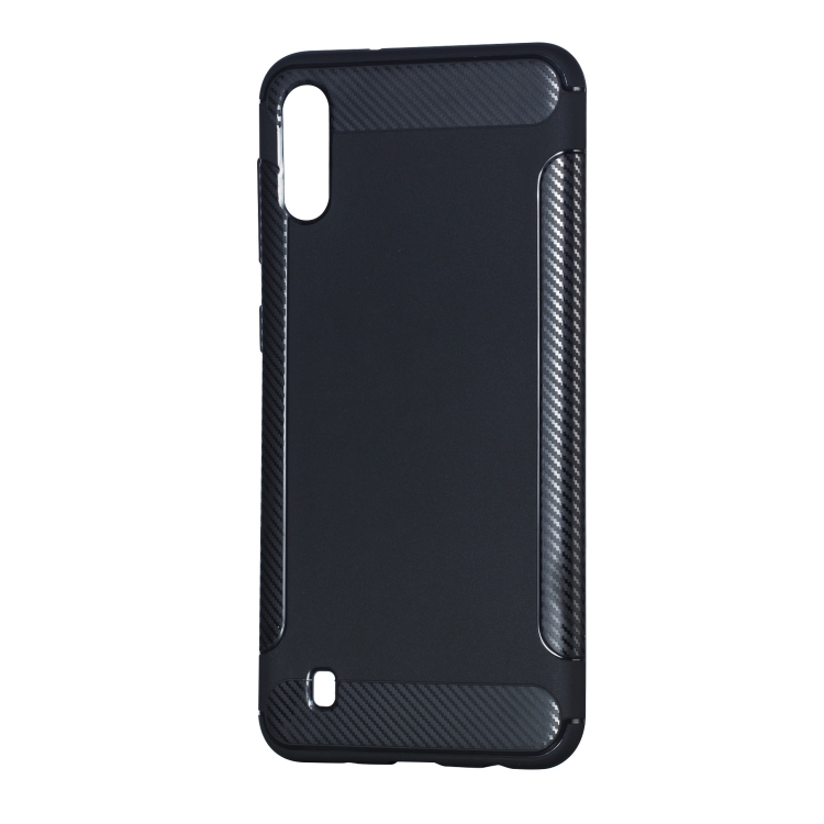 

Carbon Fiber Anti-slip TPU Protective Case for Galaxy M10 (Black)