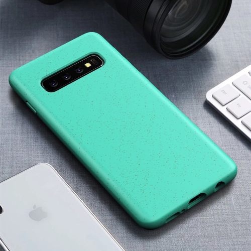 

Starry Series Shockproof Straw Material + TPU Protective Case for Galaxy S10 (Green)