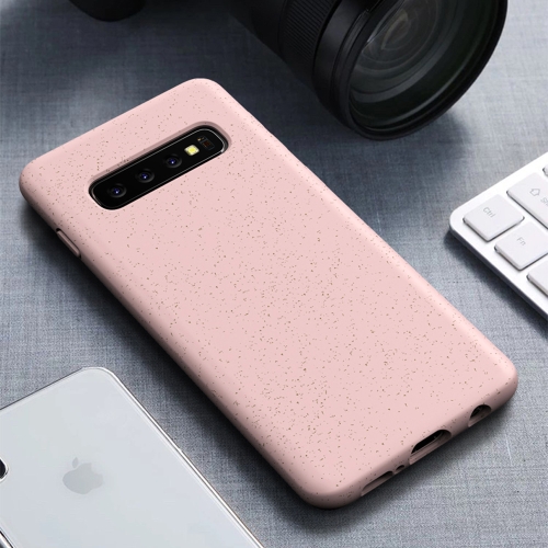 

Starry Series Shockproof Straw Material + TPU Protective Case for Galaxy S10+ (Pink)