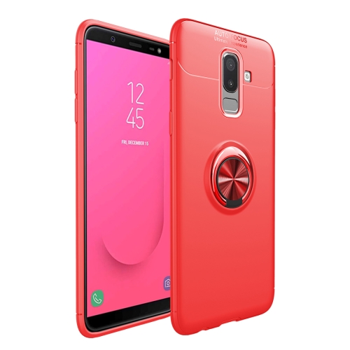 

Shockproof TPU Case for Galaxy J4+, with Holder (Red)