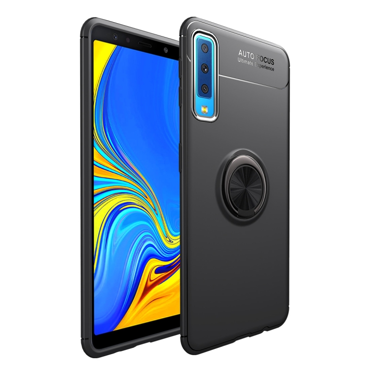 

Shockproof TPU Case for Galaxy A7 (2018), with Holder (Black)