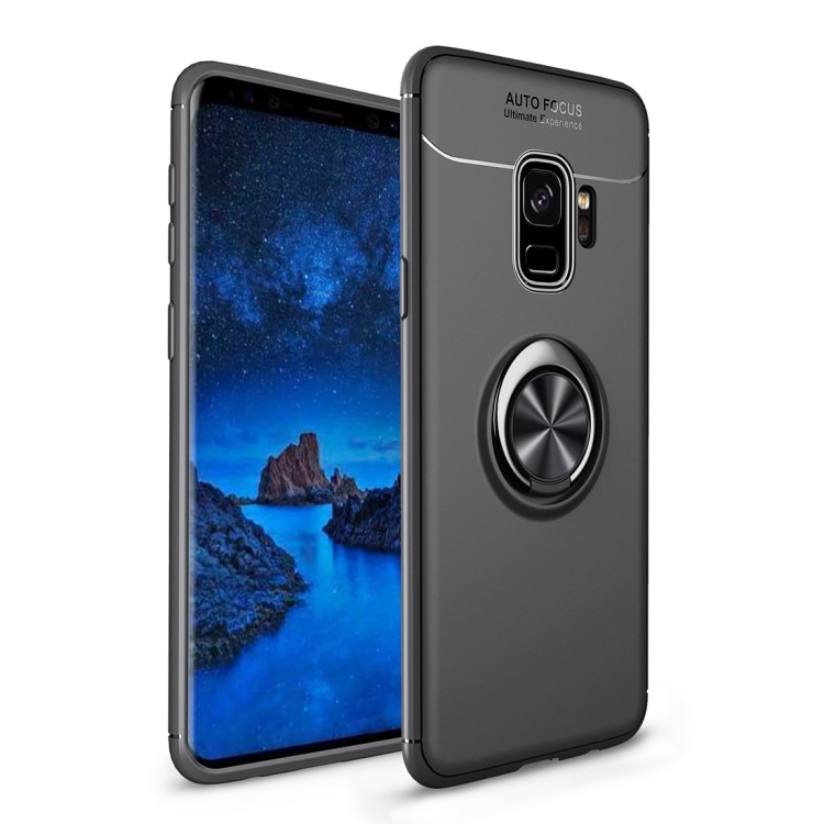 

Shockproof TPU Case for Galaxy S9+, with Holder (Black)