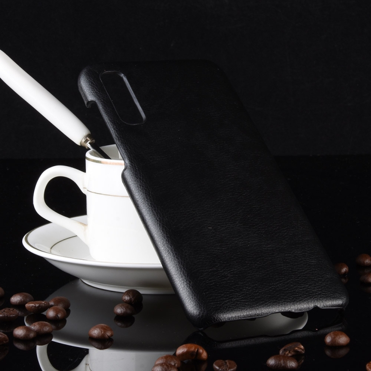 

Shockproof Litchi Texture PC + PU Case for Galaxy A70 (Black)