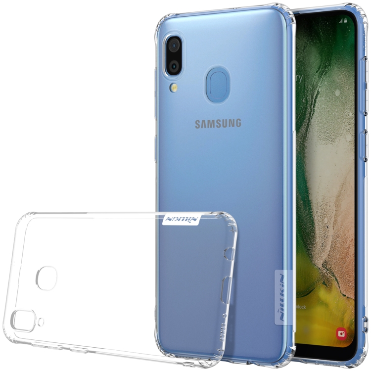 

NILLKIN Nature TPU Transparent Soft Case for Galaxy A30(White)