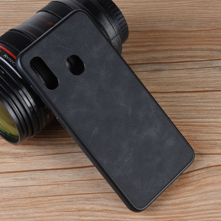 

Shockproof Sheep Skin PC + PU + TPU Case for Galaxy A30 (Black)
