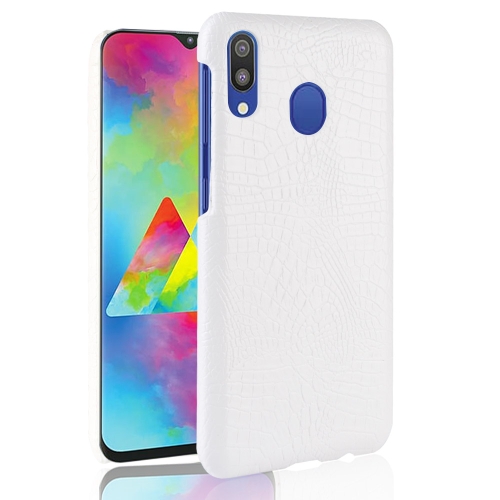 

Shockproof Crocodile Texture PC + PU Case for Galaxy A40 (White)
