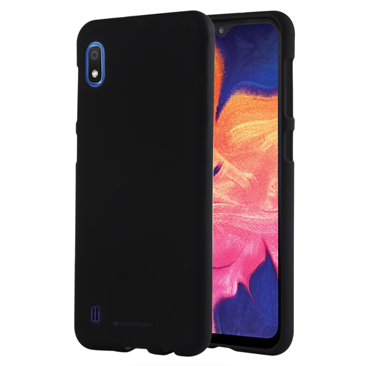 

GOOSPERY SOFT FEELING Liquid TPU Drop Protection Soft Shell for Galaxy A10(Black)